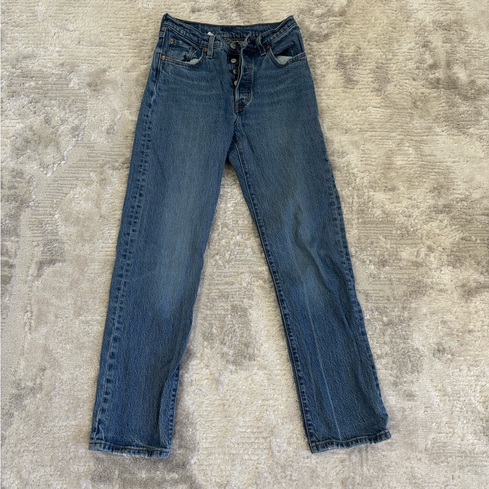Levi straight jeans, Waist 25, Length 30
